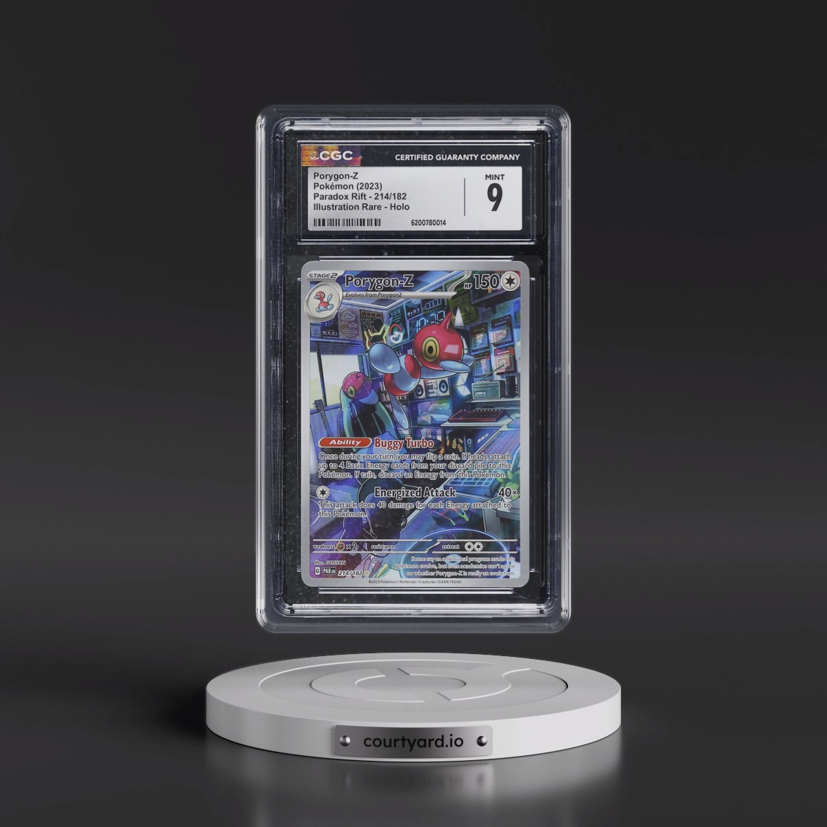 2023 Paradox Rift - PAR EN Porygon-Z - Illustration Rare Holo #214/182 CGC 9