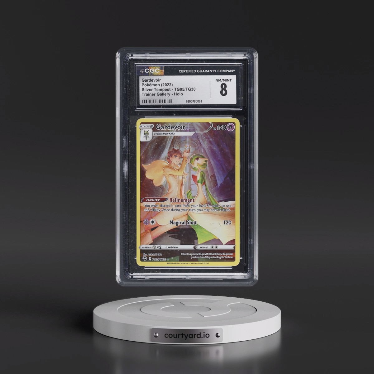 2022 Silver Tempest #TG05/TG30 Gardevoir - Trainer Gallery Holo (CGC 8 NM-MT)