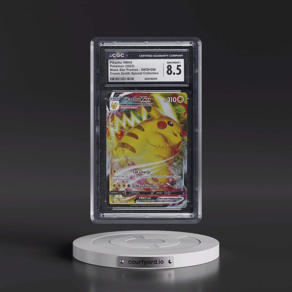 2017 Black Star Promos - Sword & Shield #SWSH286 Pikachu VMAX - Crown Zenith Special Collection (Holo) (CGC 8.5 NM-MT+)