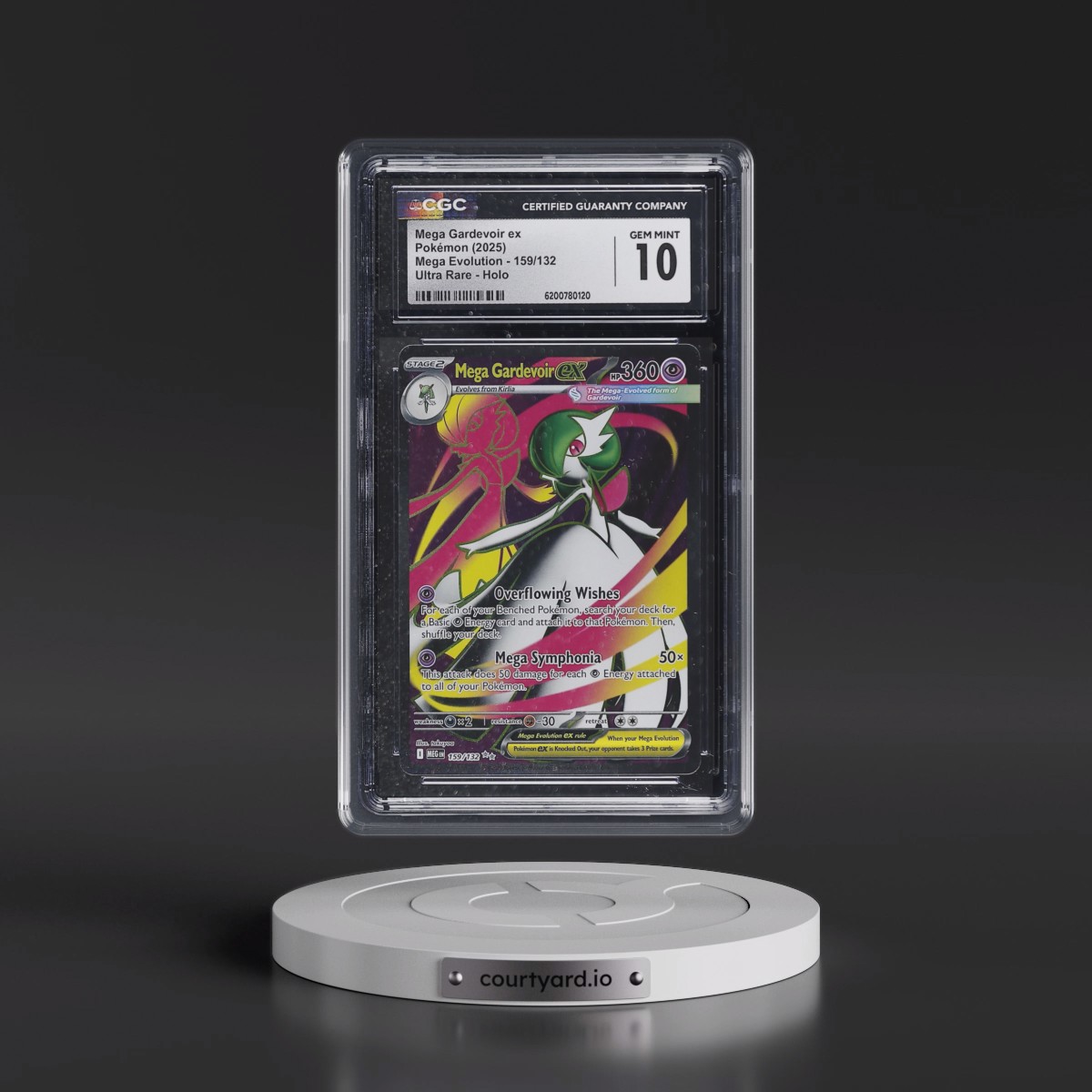 2025 Mega Evolution - MEG EN Mega Gardevoir ex - Ultra Rare Holo #159/132 CGC 10
