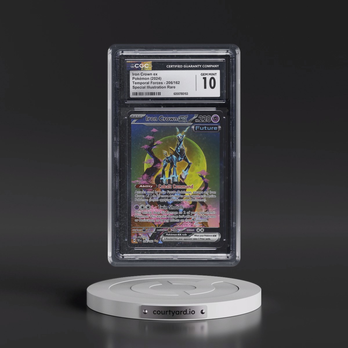 2023 Temporal Forces - TEF EN Iron Crown ex - Special Illustration Rare (Holo) #206/162 CGC 10