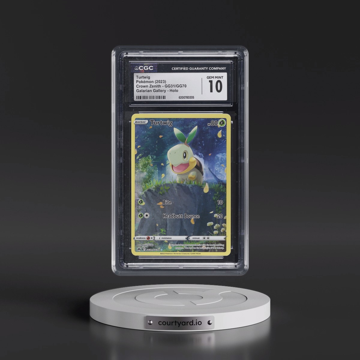 2023 Crown Zenith #GG31/GG70 Turtwig - Galarian Gallery Holo (CGC 10 GEM MINT)