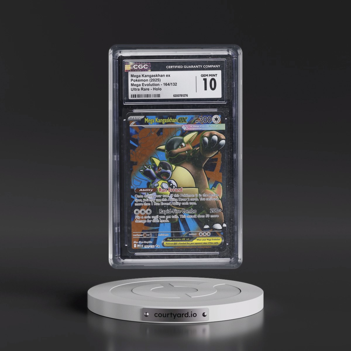 2025 Mega Evolution - MEG EN #164/132 Mega Kangaskhan ex - Ultra Rare Holo (CGC 10 GEM MINT)