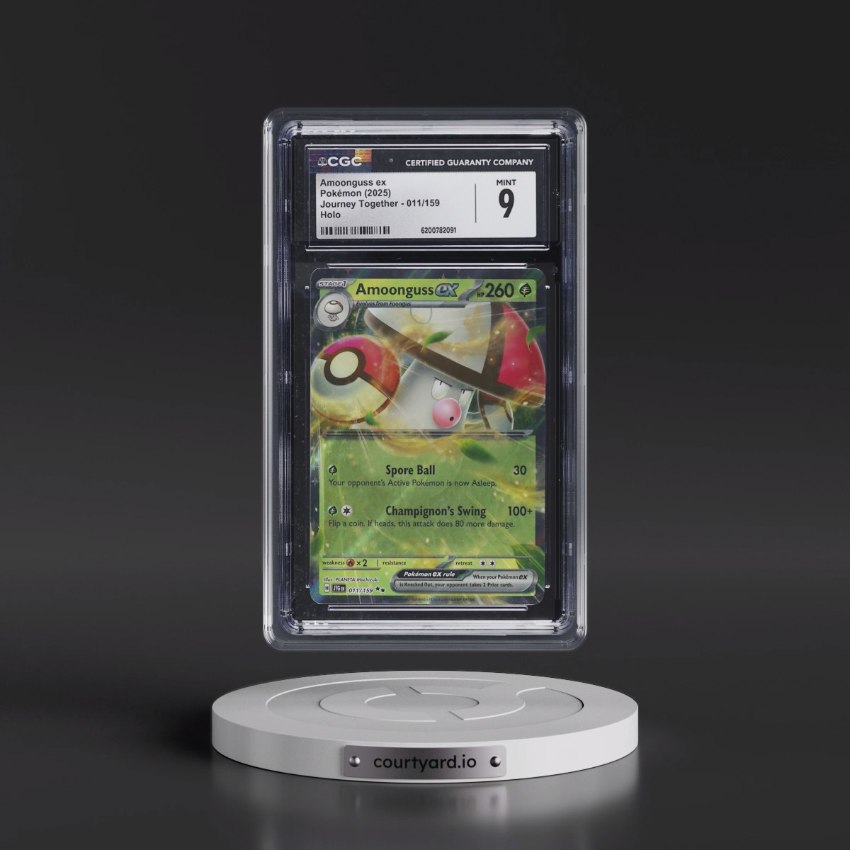 2024 Journey Together - JTG EN Amoonguss ex - Holo #011/159 CGC 9