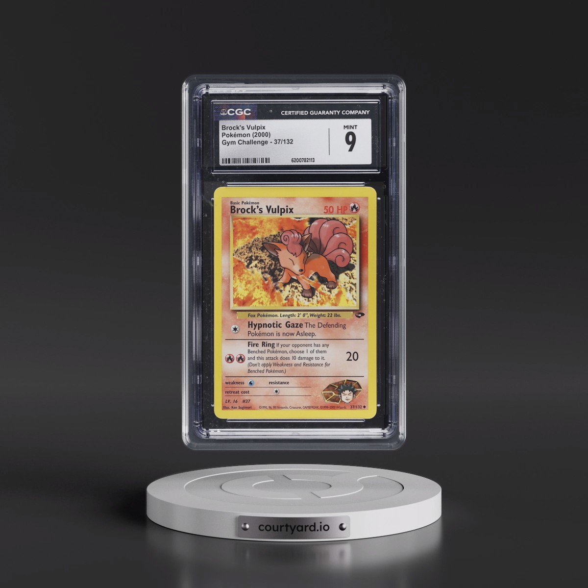 2000 Gym Challenge #37/132 Brock's Vulpix (CGC 9 MINT)