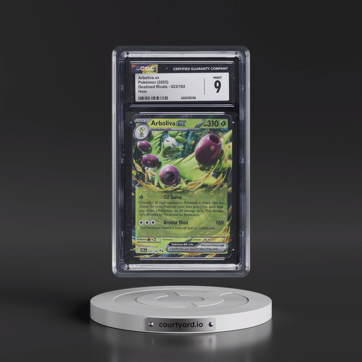 2025 Destined Rivals - DRI EN #023/182 Arboliva ex - Holo (CGC 9 MINT)