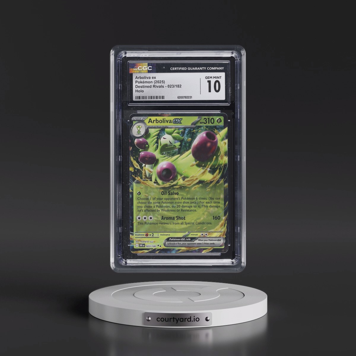 2025 Destined Rivals - DRI EN #023/182 Arboliva ex - Holo (CGC 10 GEM MINT)