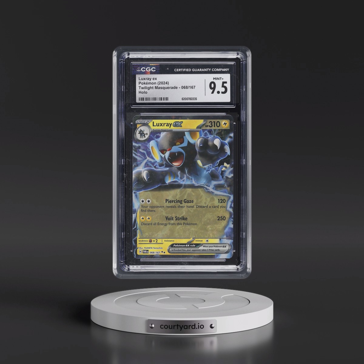 2024 Twilight Masquerade - TWM EN Luxray ex - Holo #068/167 CGC 9.5