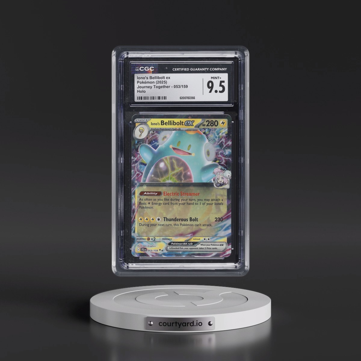 2024 Journey Together - JTG EN #053/159 Iono's Bellibolt ex - Holo (CGC 9.5 MINT+)