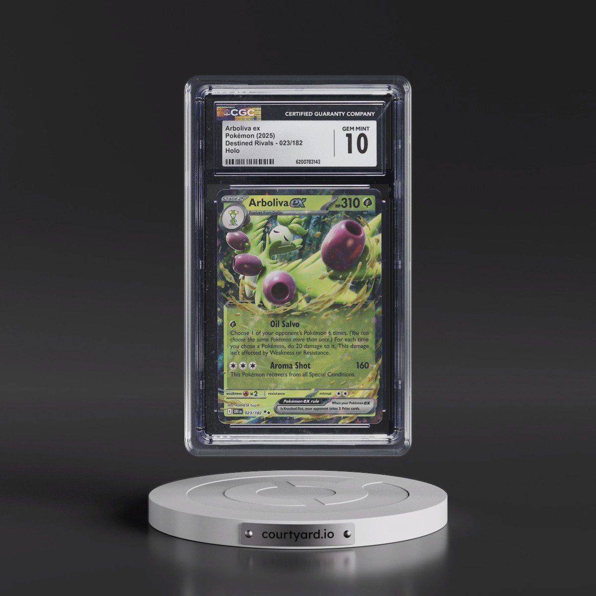 2025 Destined Rivals - DRI EN #023/182 Arboliva ex - Holo (CGC 10 GEM MINT)