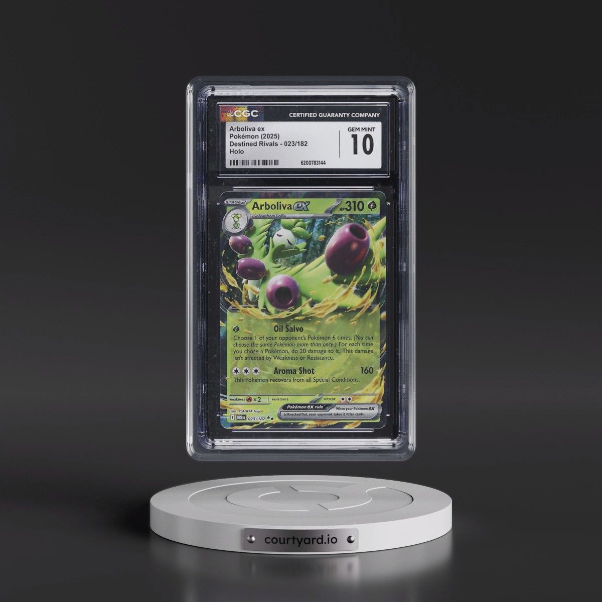 2025 Destined Rivals - DRI EN #023/182 Arboliva ex - Holo (CGC 10 GEM MINT)