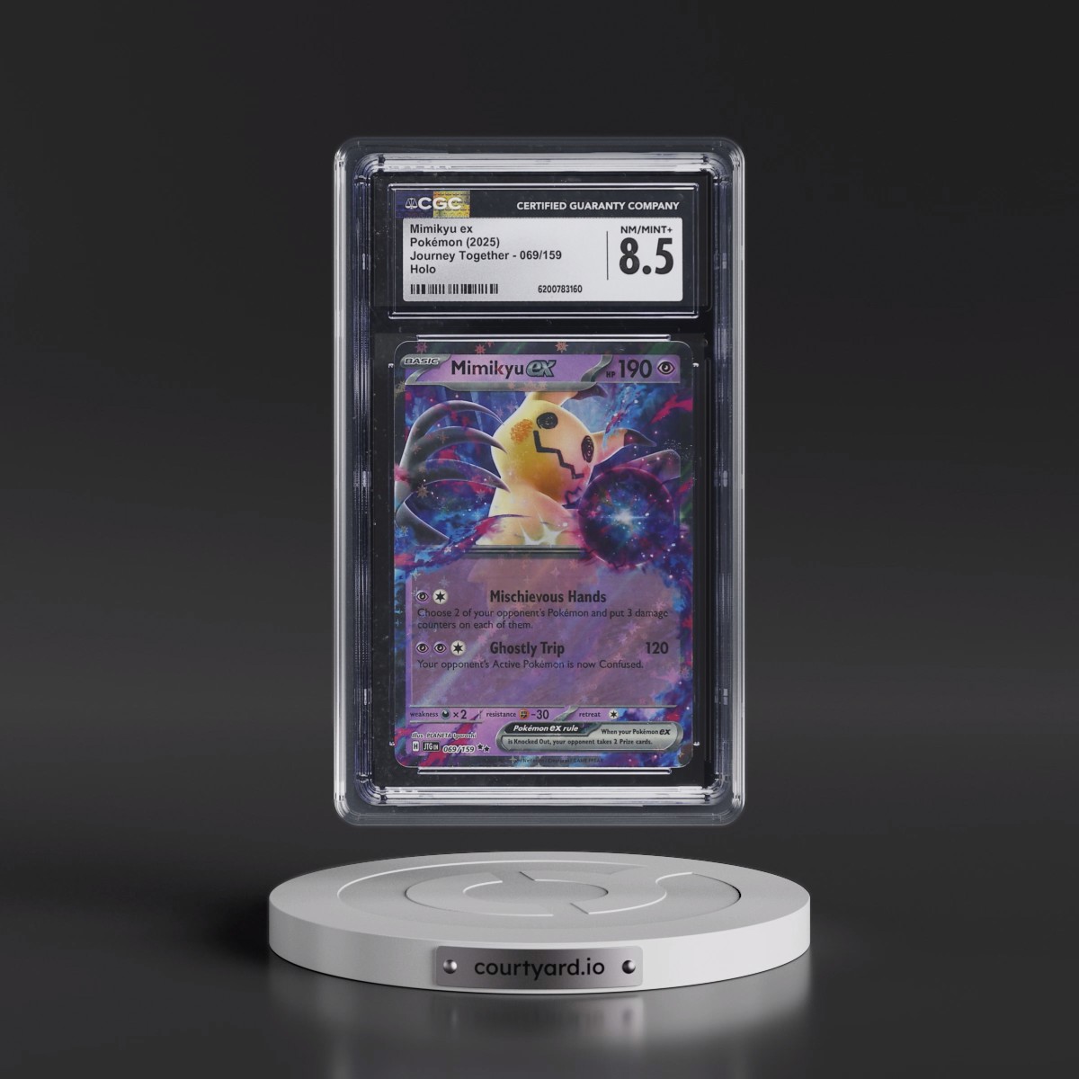 2024 Journey Together - JTG EN Mimikyu ex - Holo #069/159 CGC 8.5