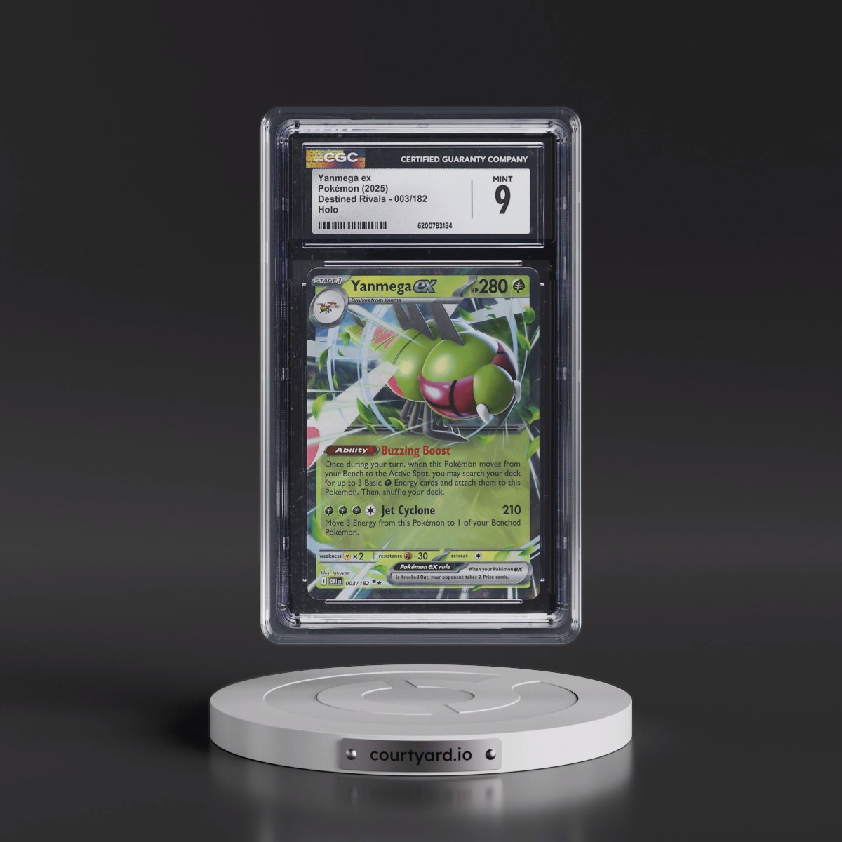 2025 Destined Rivals - DRI EN #003/182 Yanmega ex - Holo (CGC 9 MINT)