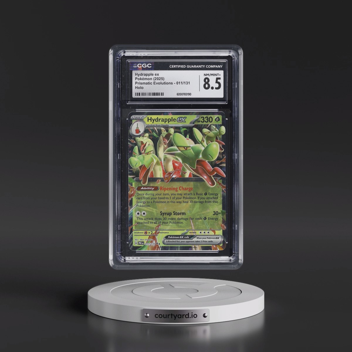 2024 Prismatic Evolutions - PRE EN #011/131 Hydrapple ex - Holo (CGC 8.5 NM-MT+)