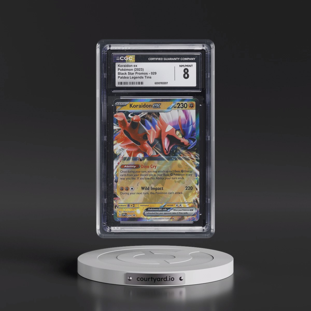 2023 Black Star Promos - Scarlet & Violet SVPEN #029 Koraidon ex - Paldea Legends Tins (CGC 8 NM-MT)