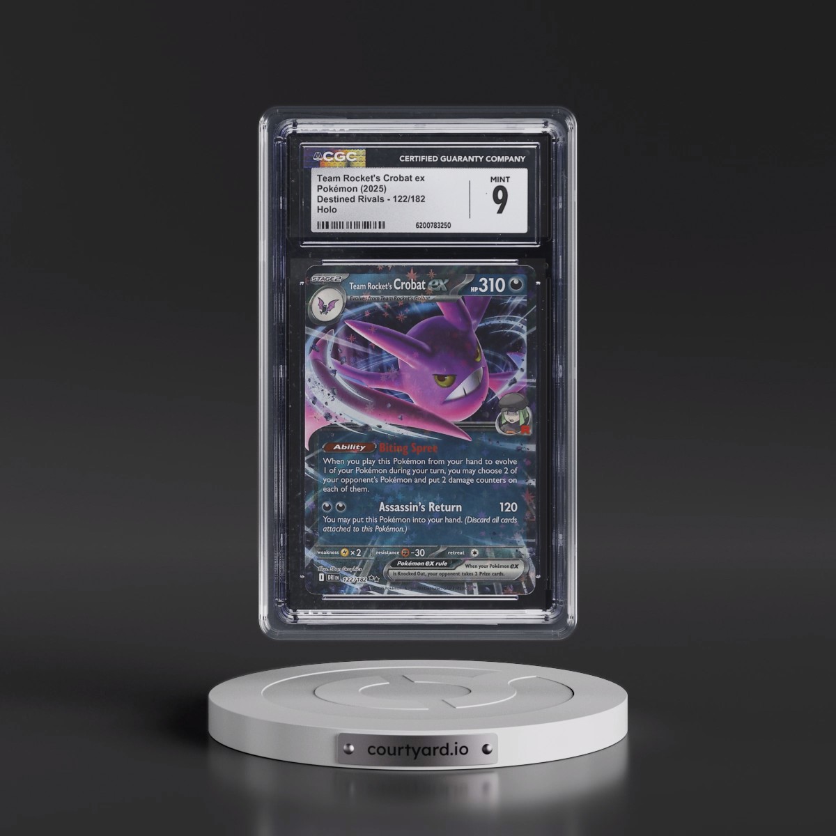 2025 Destined Rivals - DRI EN #122/182 Team Rocket's Crobat ex - Holo (CGC 9 MINT)