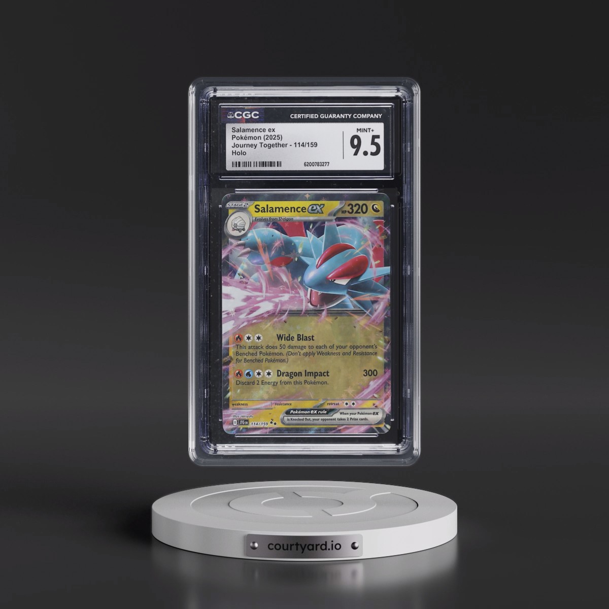 2024 Journey Together - JTG EN Salamence ex - Holo #114/159 CGC 9.5