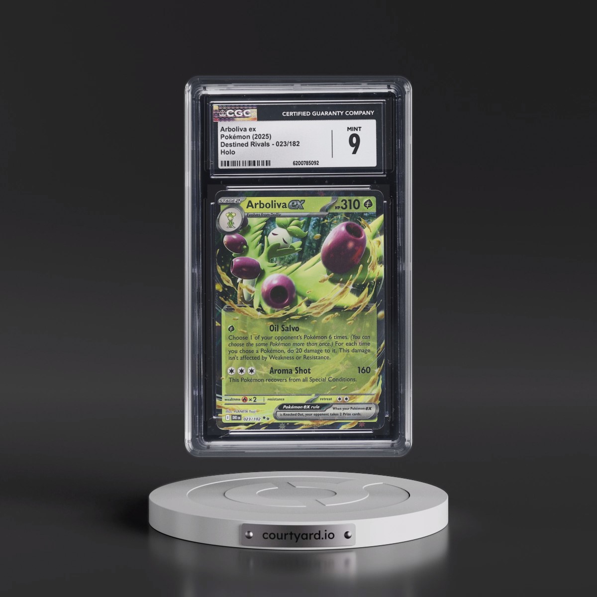 2025 Destined Rivals - DRI EN #023/182 Arboliva ex - Holo (CGC 9 MINT)