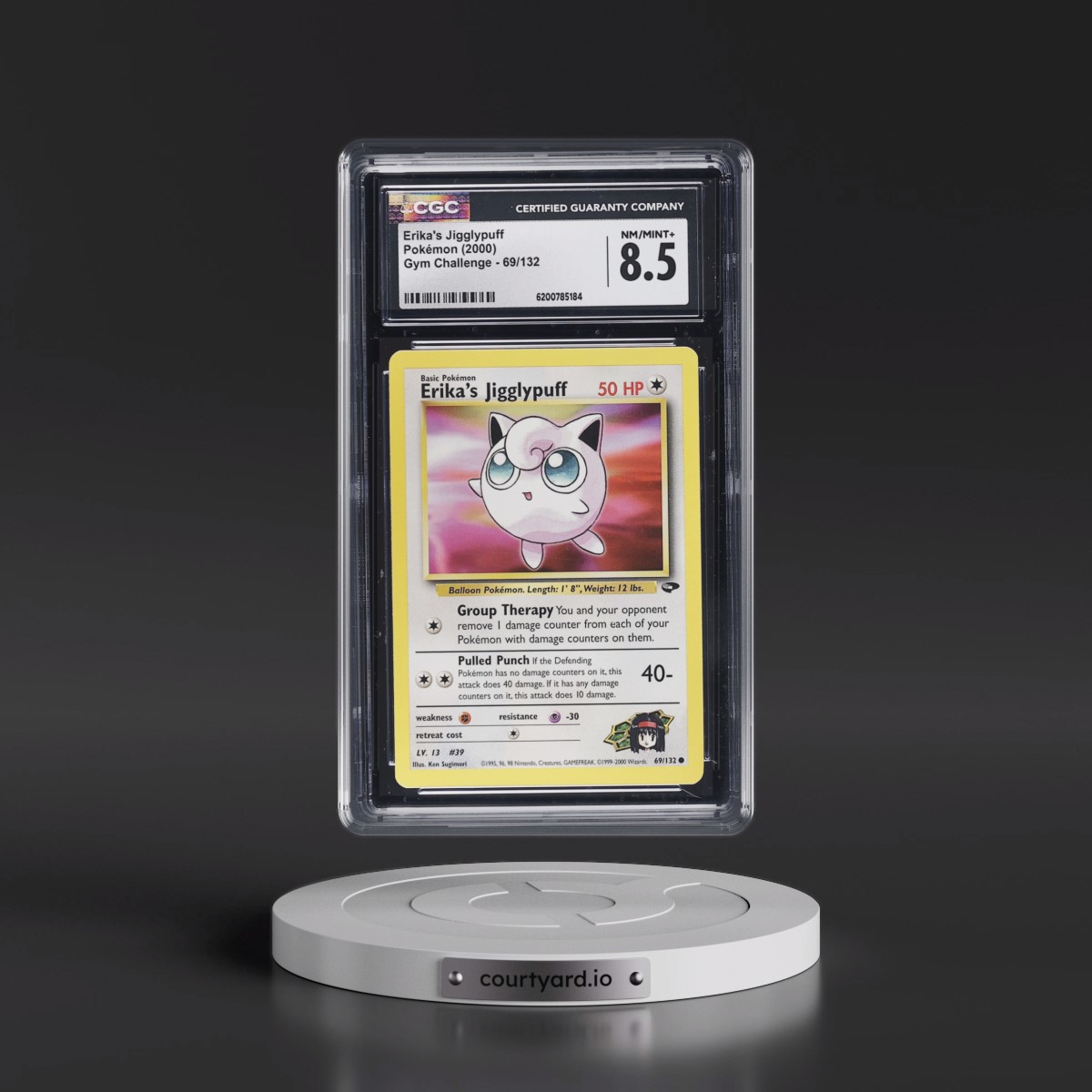 2000 Gym Challenge #69/132 Erika's Jigglypuff (CGC 8.5 NM-MT+)