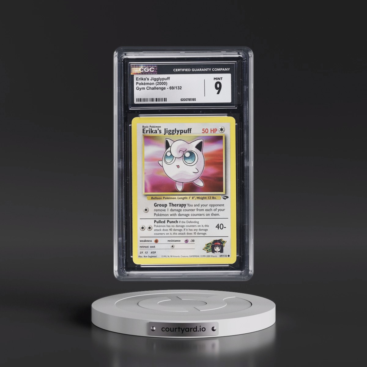 2000 Gym Challenge #69/132 Erika's Jigglypuff (CGC 9 MINT)