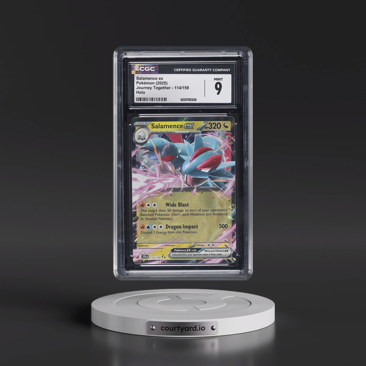 2024 Journey Together - JTG EN Salamence ex - Holo #114/159 CGC 9