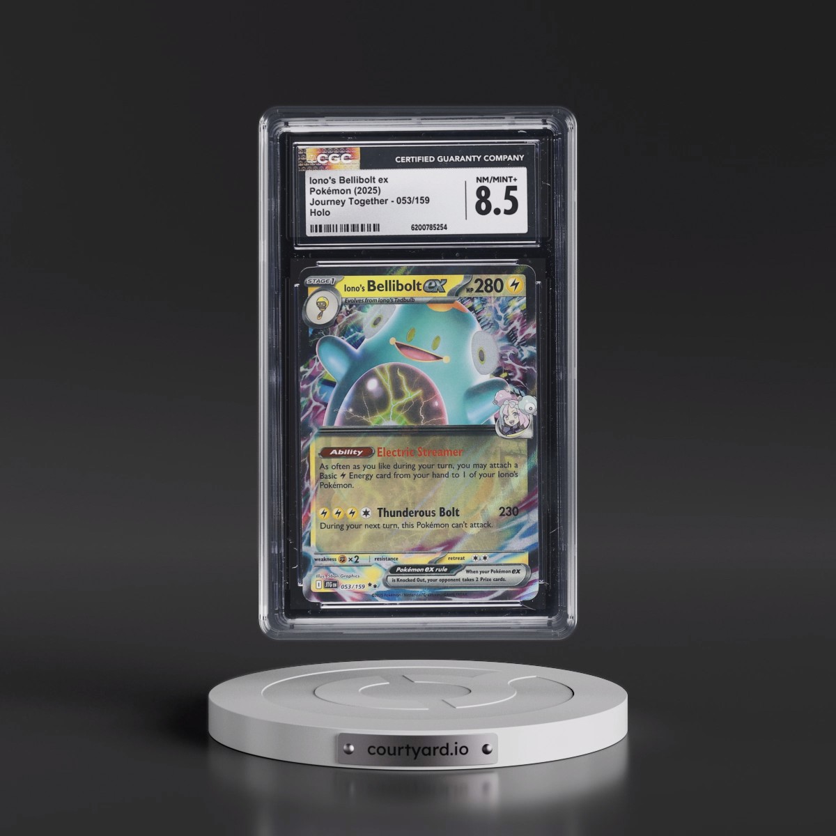 2024 Journey Together - JTG EN #053/159 Iono's Bellibolt ex - Holo (CGC 8.5 NM-MT+)