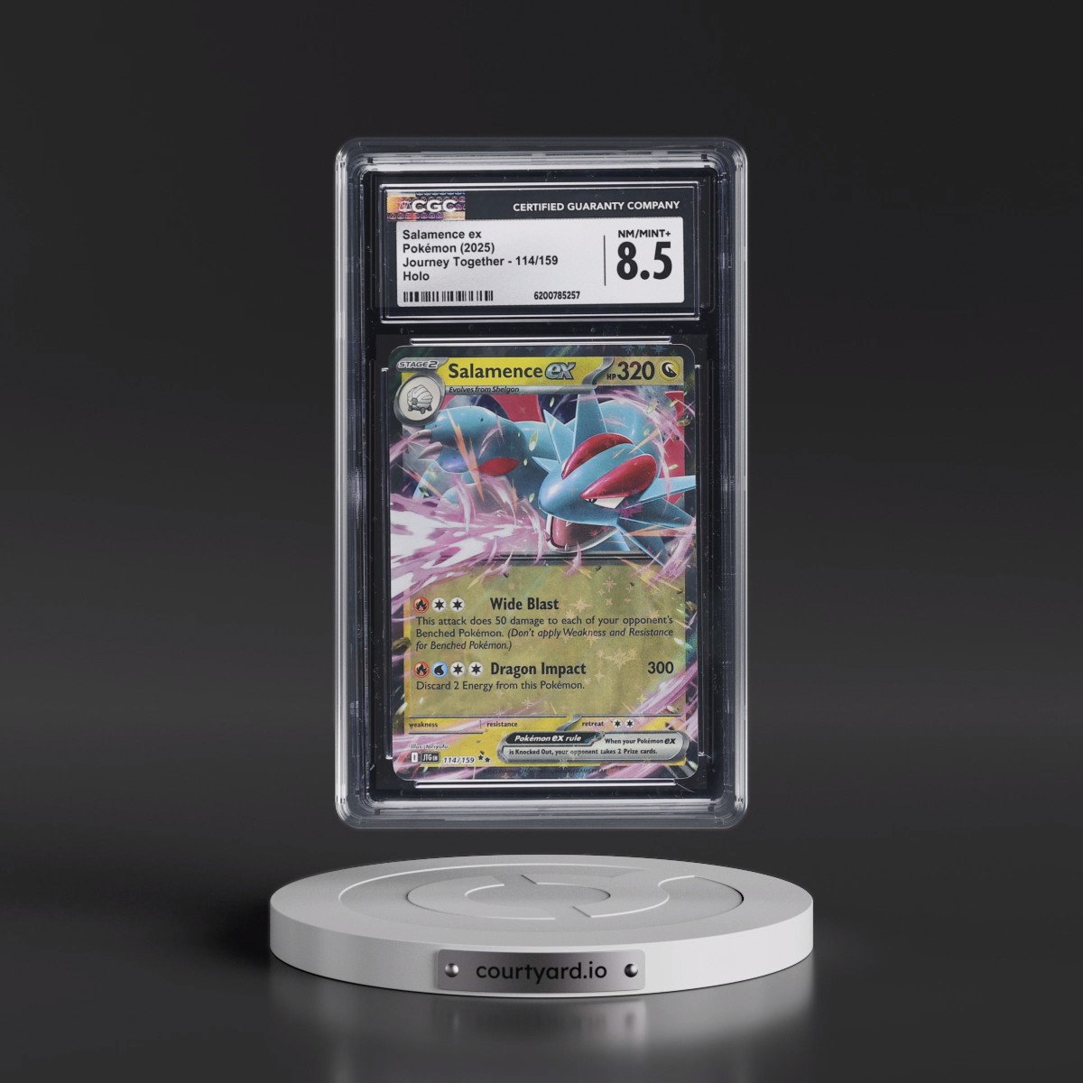2024 Journey Together - JTG EN Salamence ex - Holo #114/159 CGC 8.5