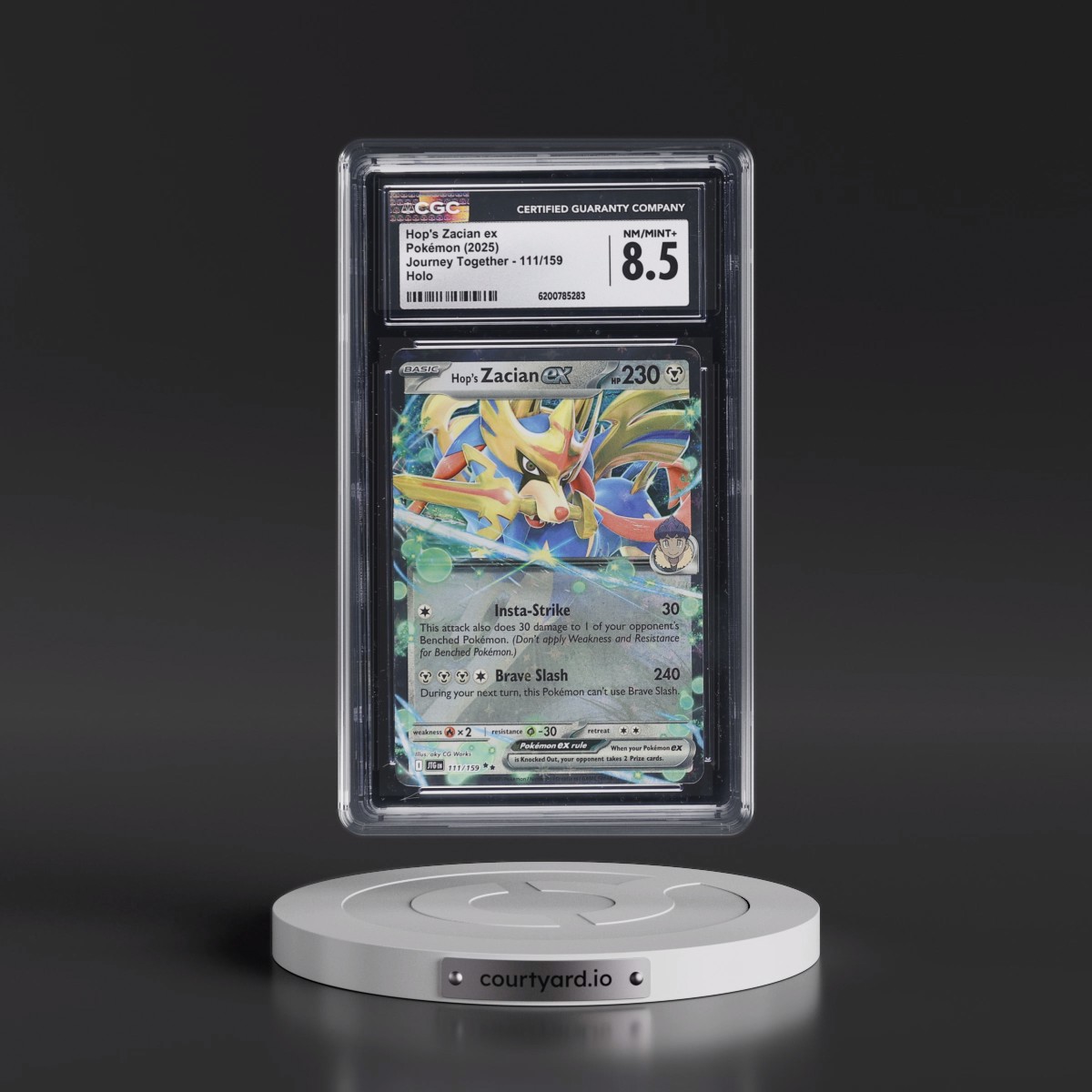 2024 Journey Together - JTG EN Hop's Zacian ex - Holo #111/159 CGC 8.5