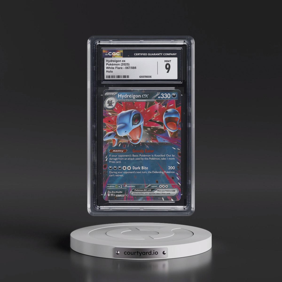 2025 White Flare - WHT EN #067/086 Hydreigon ex - Holo (CGC 9 MINT)
