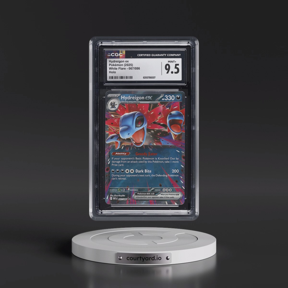 2025 White Flare - WHT EN #067/086 Hydreigon ex - Holo (CGC 9.5 MINT+)