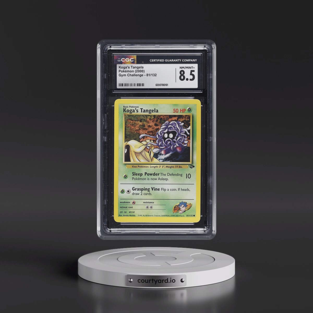 2000 Gym Challenge Koga's Tangela #81/132 CGC 8.5