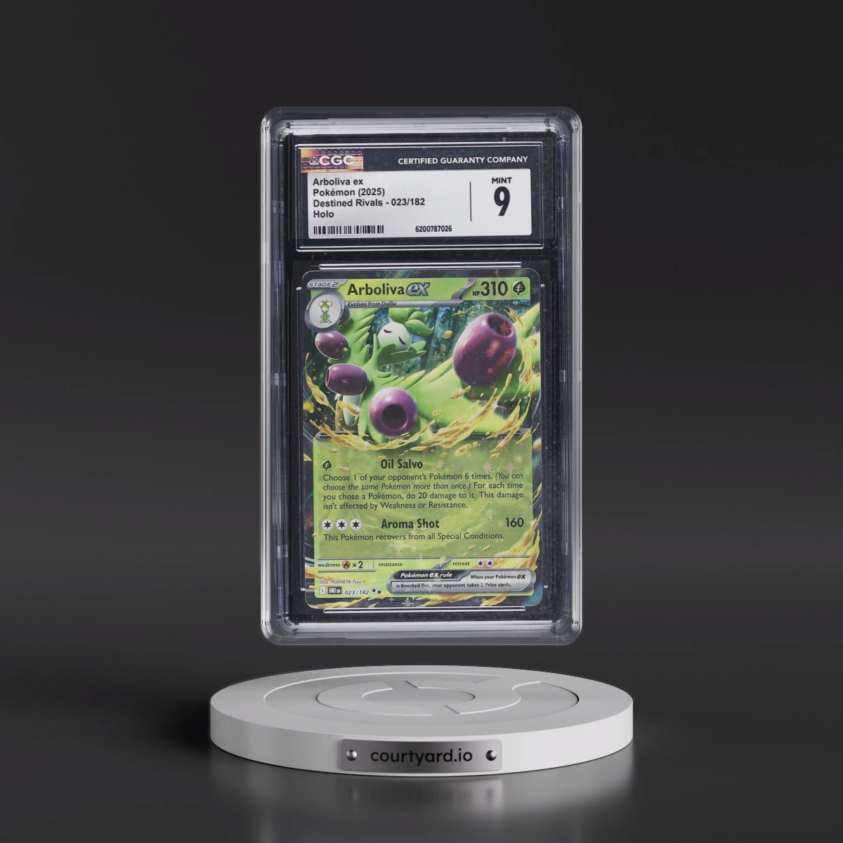 2025 Destined Rivals - DRI EN #023/182 Arboliva ex - Holo (CGC 9 MINT)