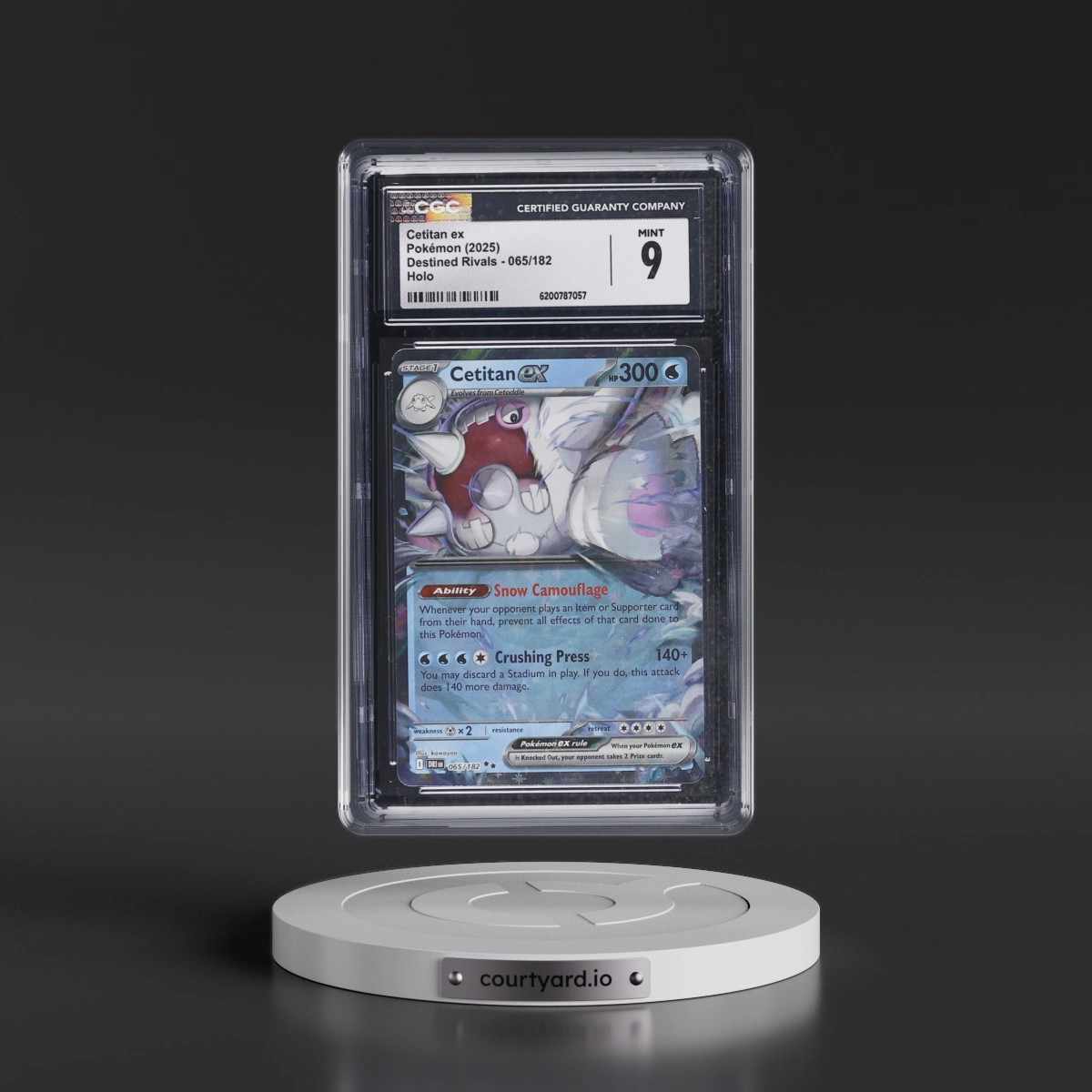 2025 Destined Rivals - DRI EN #065/182 Cetitan ex - Holo (CGC 9 MINT)