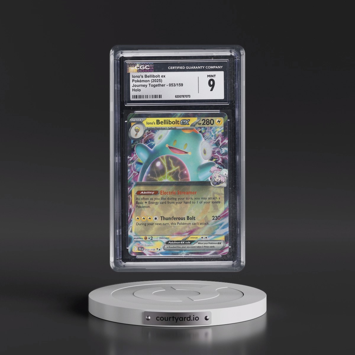 2024 Journey Together - JTG EN #053/159 Iono's Bellibolt ex - Holo (CGC 9 MINT)