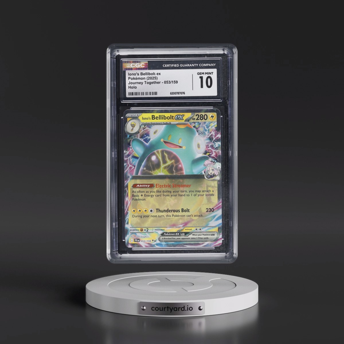 2024 Journey Together - JTG EN #053/159 Iono's Bellibolt ex - Holo (CGC 10 GEM MINT)
