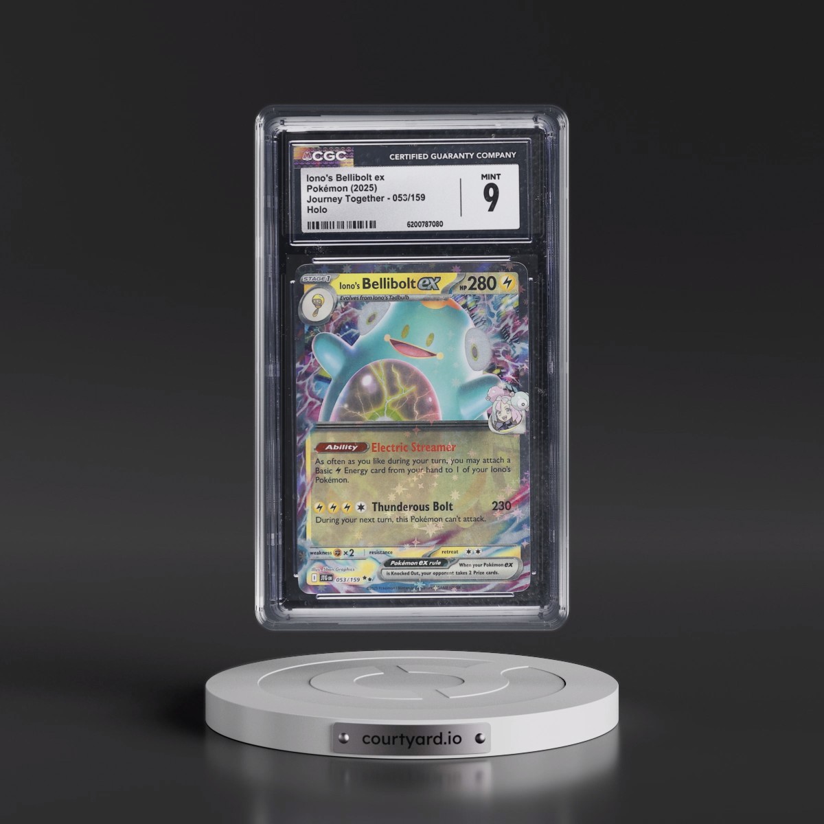2024 Journey Together - JTG EN #053/159 Iono's Bellibolt ex - Holo (CGC 9 MINT)