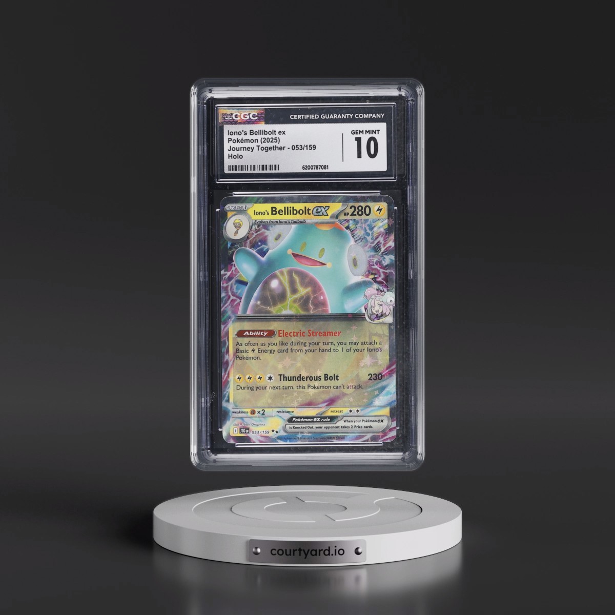 2024 Journey Together - JTG EN #053/159 Iono's Bellibolt ex - Holo (CGC 10 GEM MINT)