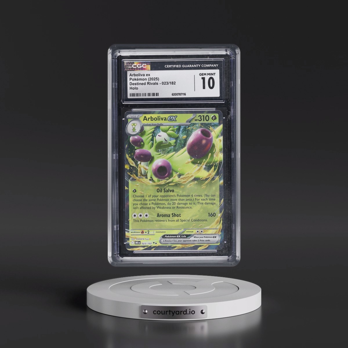2025 Destined Rivals - DRI EN #023/182 Arboliva ex - Holo (CGC 10 GEM MINT)