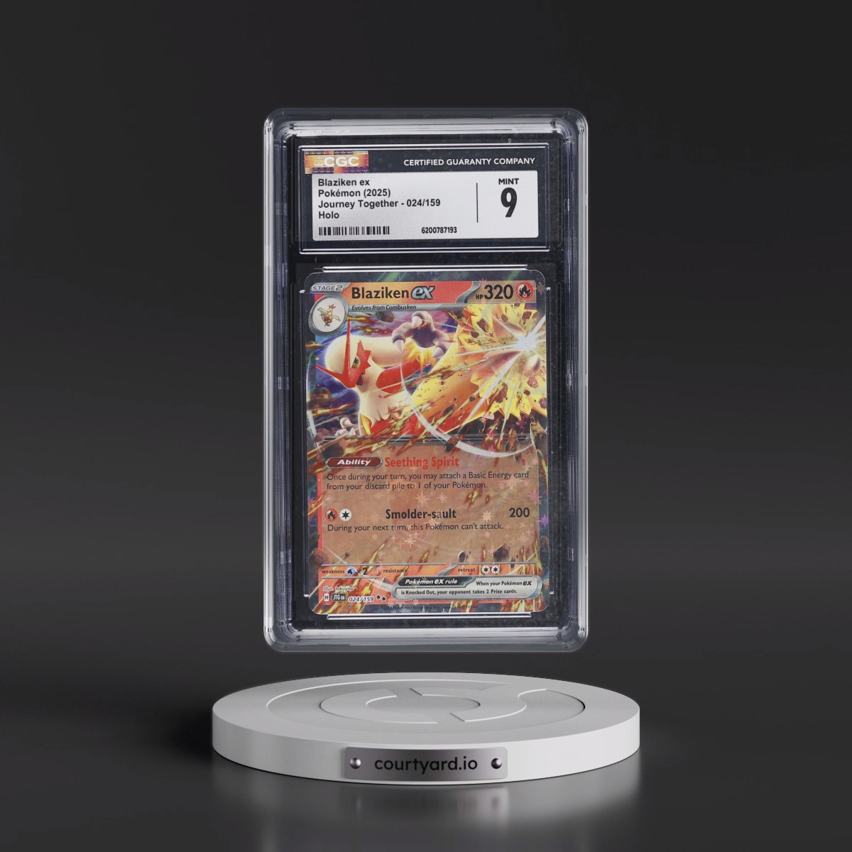 2024 Journey Together - JTG EN #024/159 Blaziken ex - Holo (CGC 9 MINT)