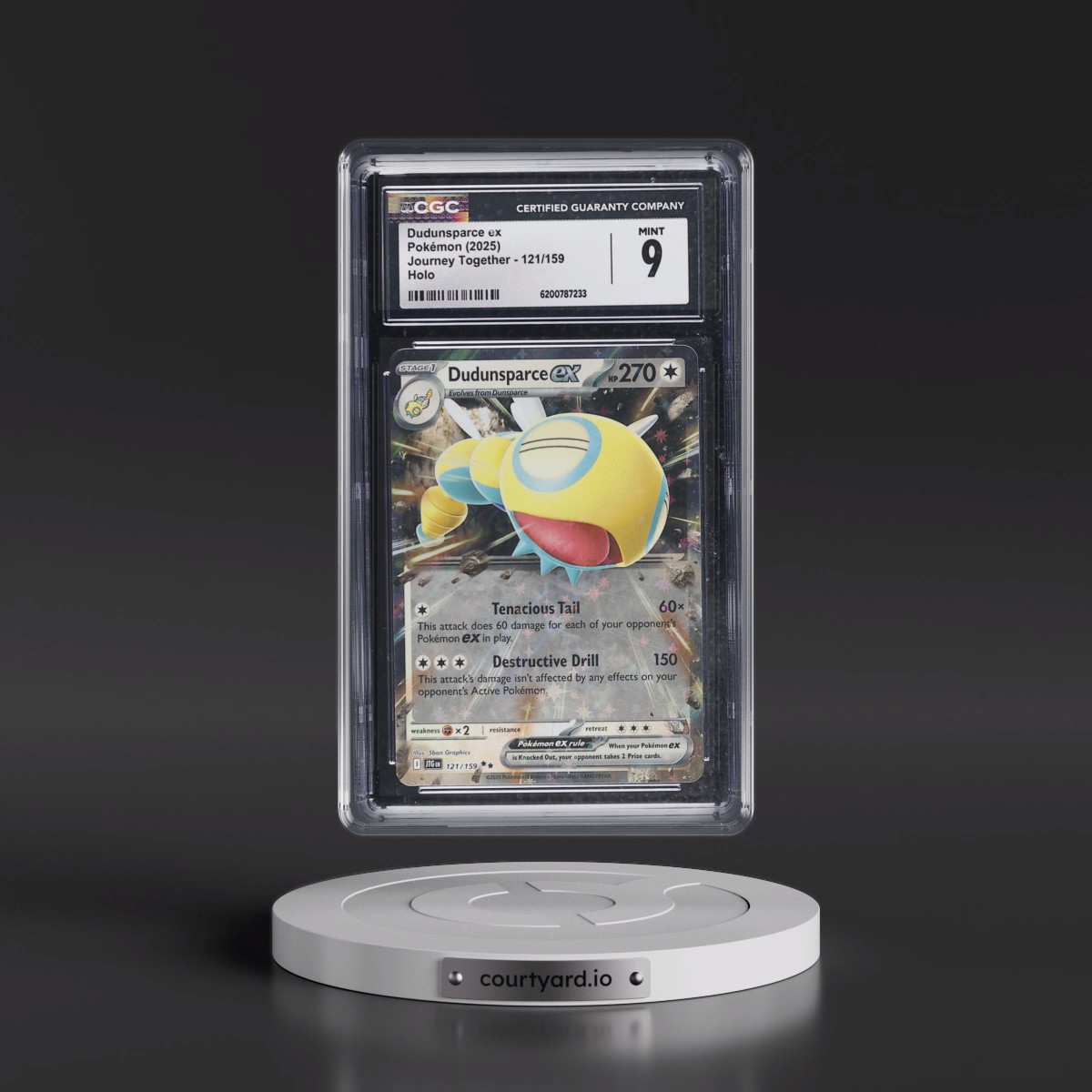 2024 Journey Together - JTG EN Dudunsparce ex - Holo #121/159 CGC 9