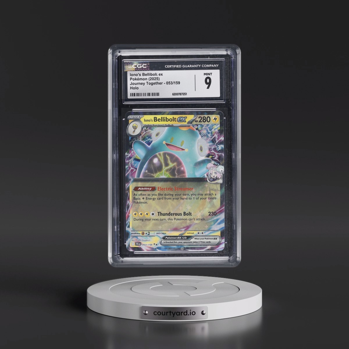 2024 Journey Together - JTG EN #053/159 Iono's Bellibolt ex - Holo (CGC 9 MINT)