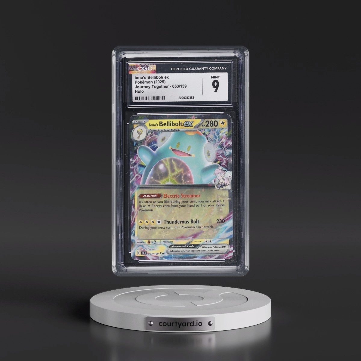 2024 Journey Together - JTG EN #053/159 Iono's Bellibolt ex - Holo (CGC 9 MINT)