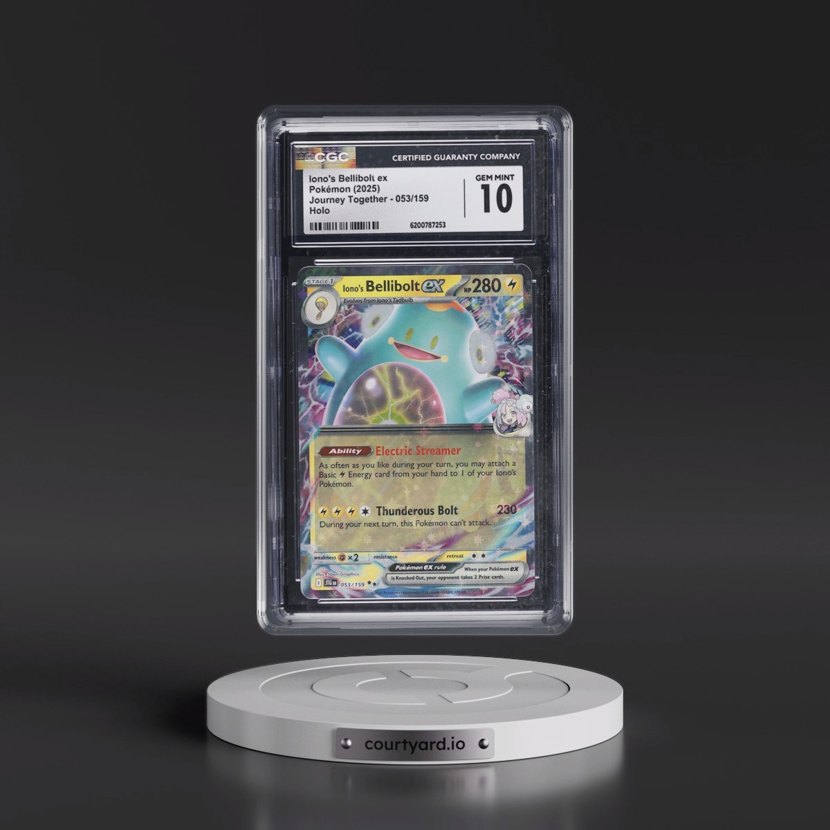 2024 Journey Together - JTG EN #053/159 Iono's Bellibolt ex - Holo (CGC 10 GEM MINT)