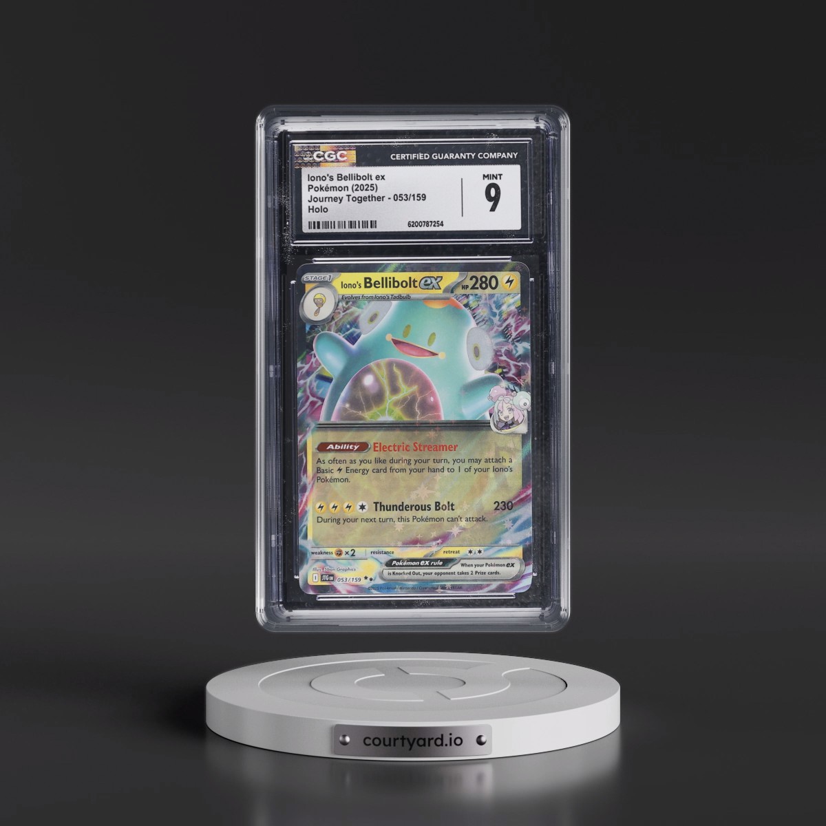 2024 Journey Together - JTG EN #053/159 Iono's Bellibolt ex - Holo (CGC 9 MINT)