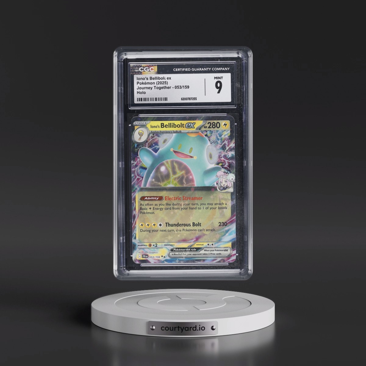 2024 Journey Together - JTG EN #053/159 Iono's Bellibolt ex - Holo (CGC 9 MINT)