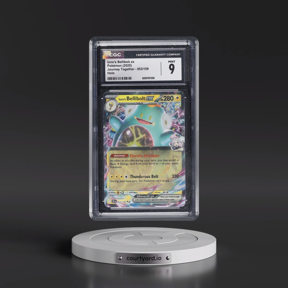 2024 Journey Together - JTG EN #053/159 Iono's Bellibolt ex - Holo (CGC 9 MINT)