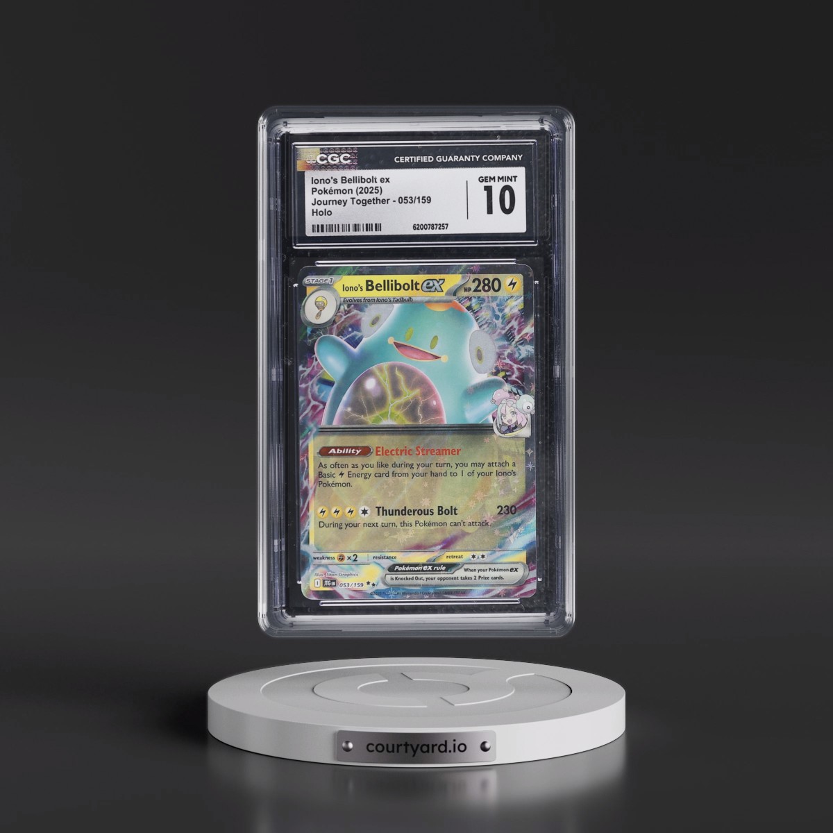 2024 Journey Together - JTG EN #053/159 Iono's Bellibolt ex - Holo (CGC 10 GEM MINT)