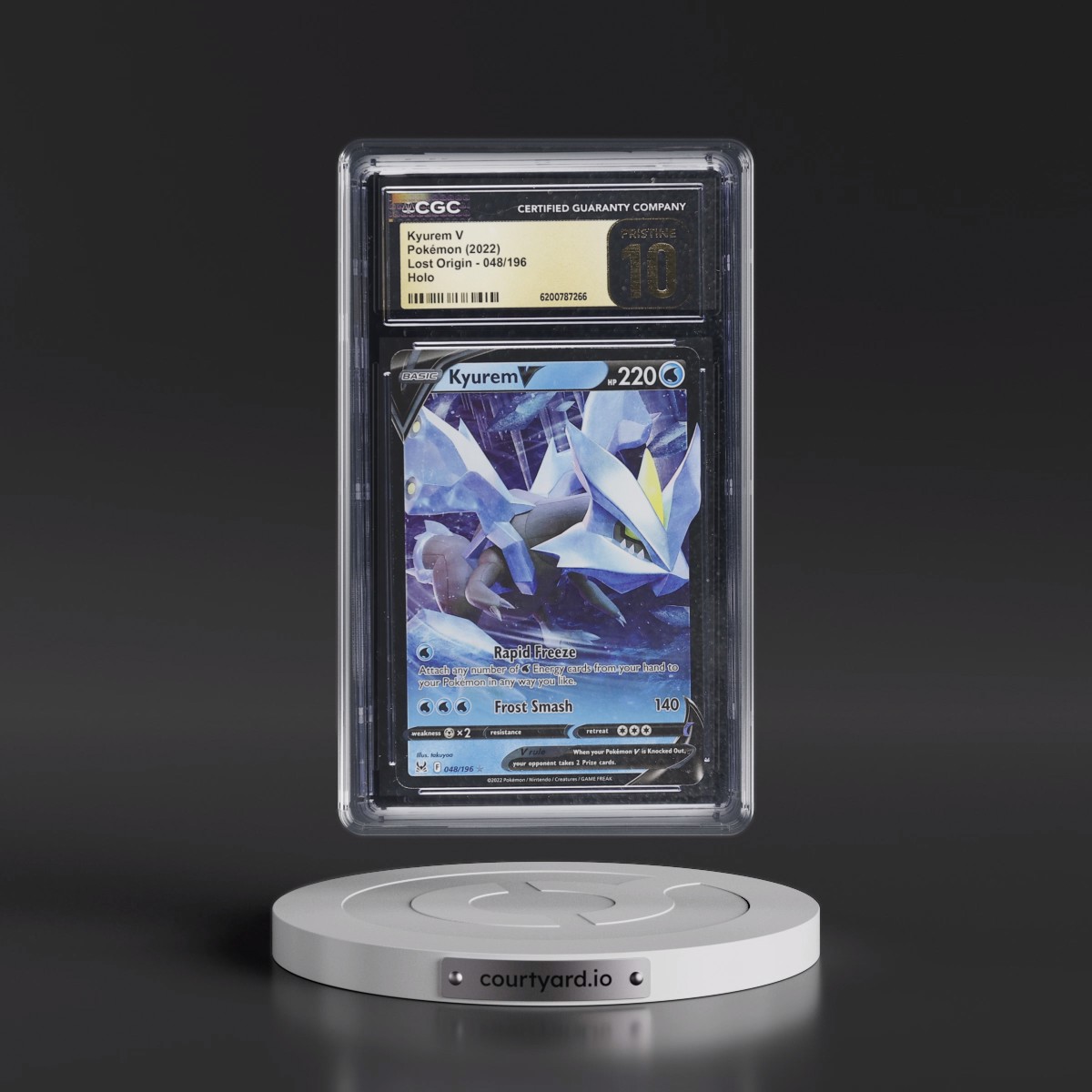 2022 Lost Origin #048/196 Kyurem V - Holo (CGC 10 PRISTINE)