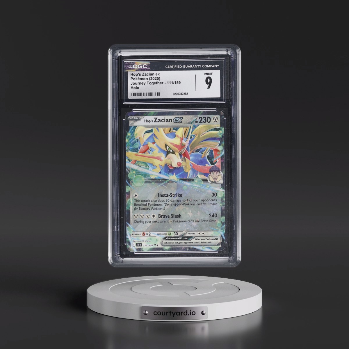 2024 Journey Together - JTG EN #111/159 Hop's Zacian ex - Holo (CGC 9 MINT)