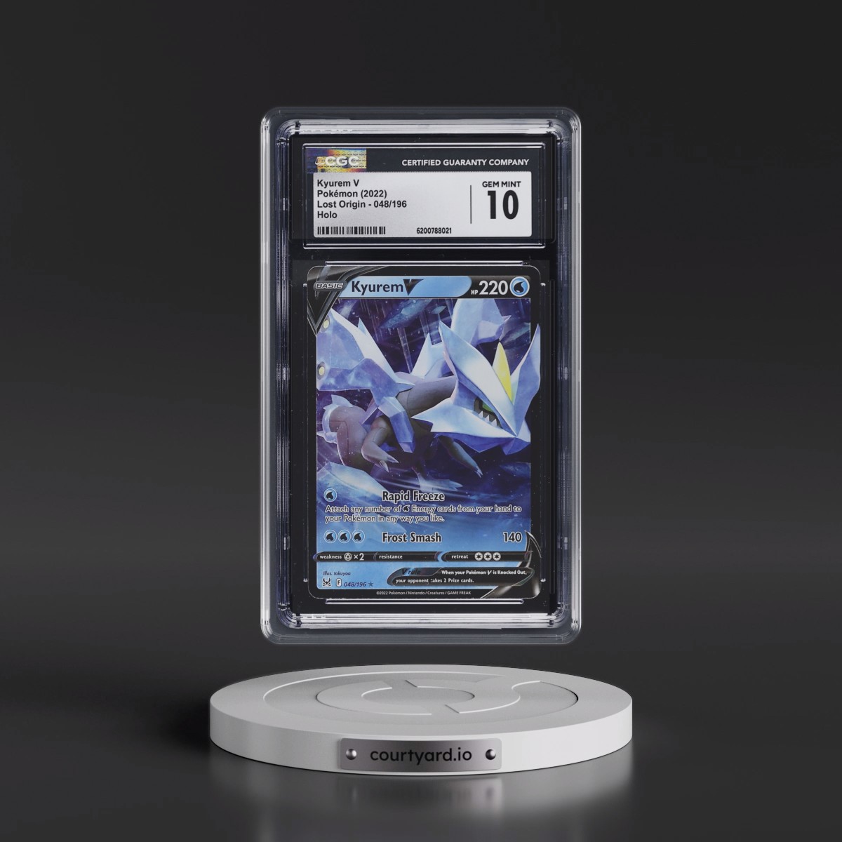 2022 Lost Origin #048/196 Kyurem V - Holo (CGC 10 GEM MINT)